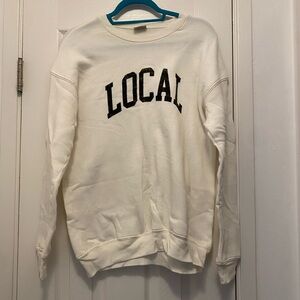 White 'Local' Sweatshirt